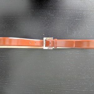 Brown Giorgio Armani leather belt size 48